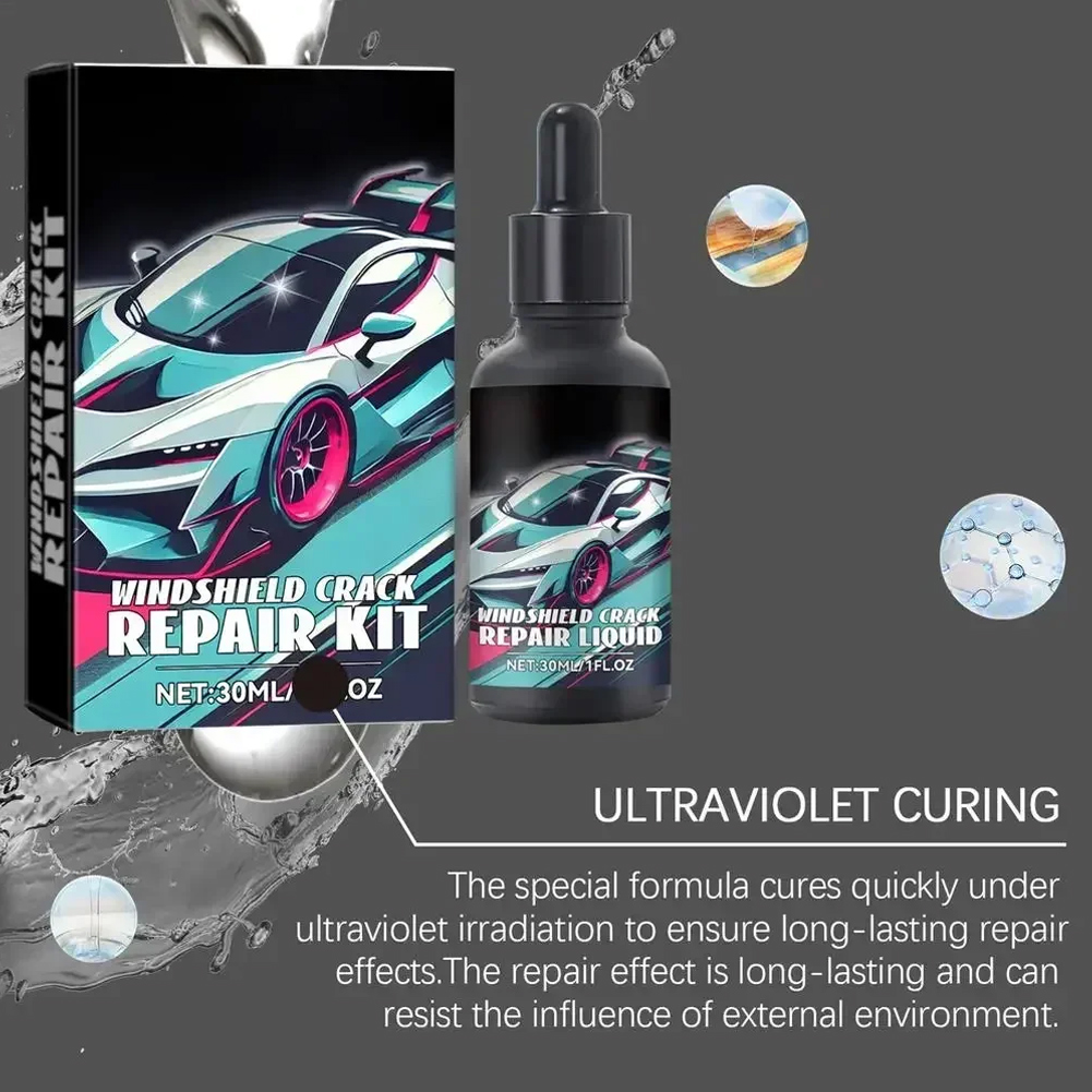 Cracked Glass Scratch Repair K – обзор и цена Liquid Uv Glue Kit
