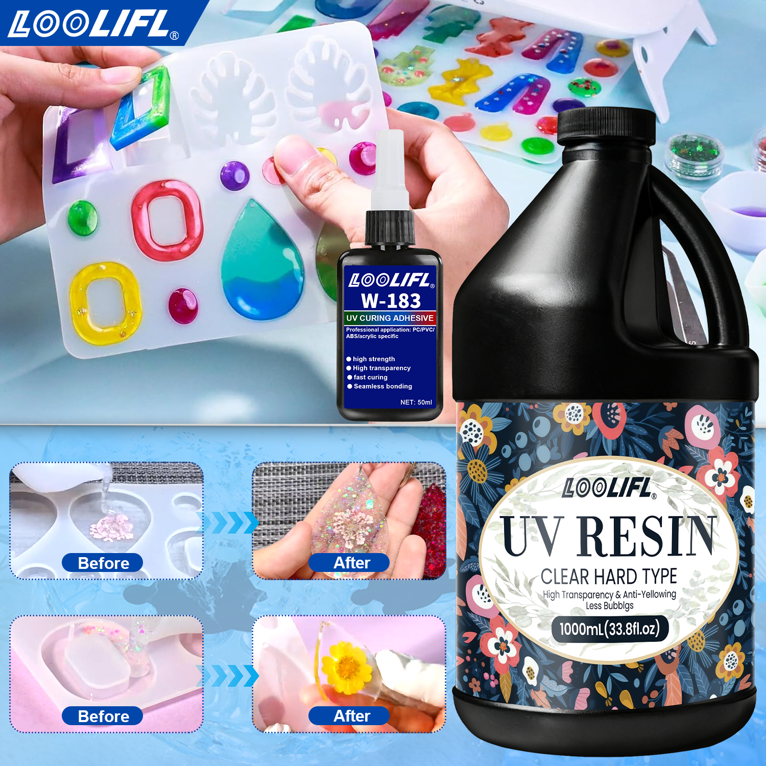Hot Sell UV Hard Resin Adhesiv – обзор и цена Liquid Uv Glue Kit